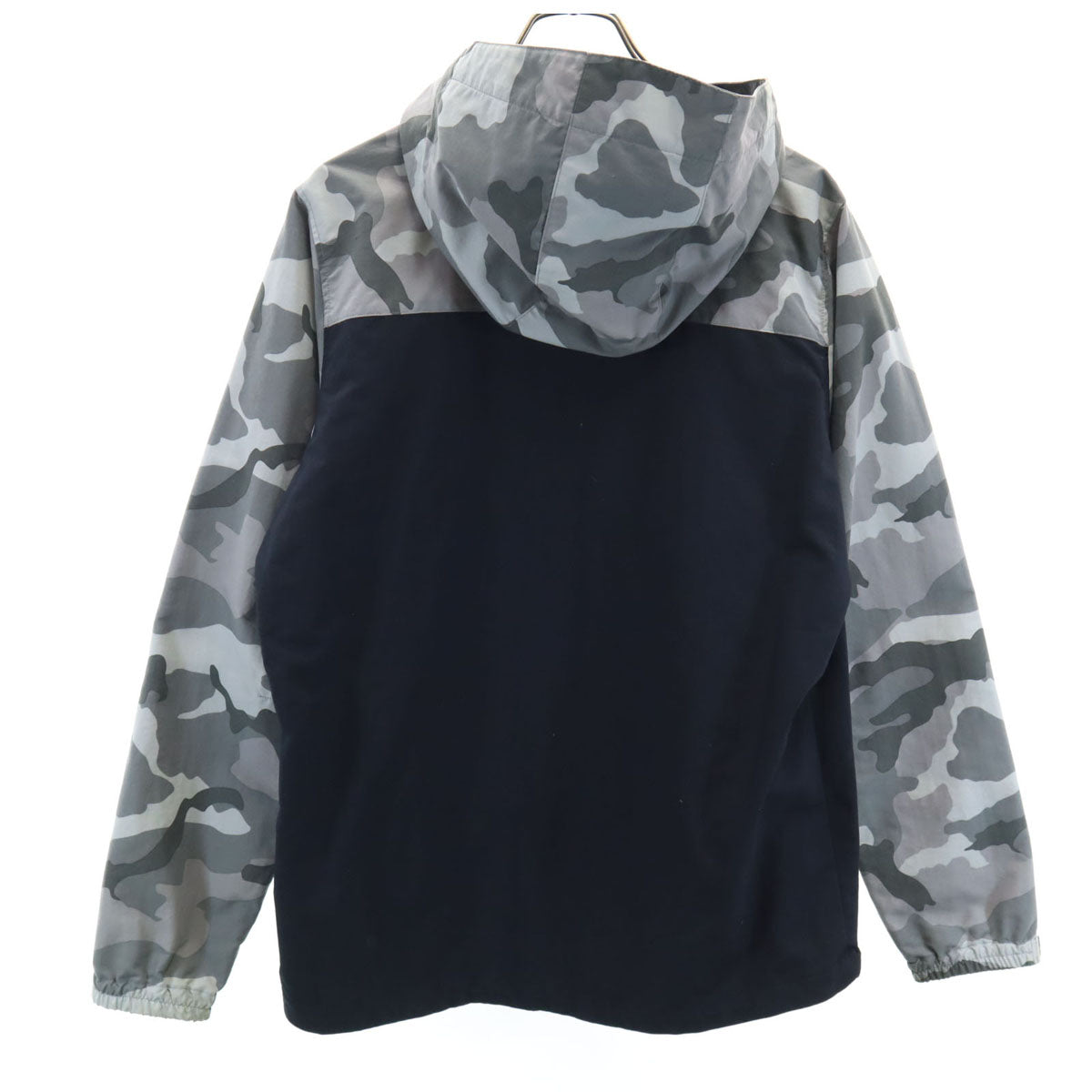 Columbia コロンビア 迷彩柄 ナイロンジャケット L ブラック フーディー アウトドア メンズ