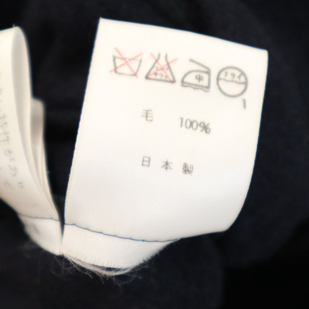 RALPH LAUREN ラルフローレン 日本製 縮絨ウール カーディガン 上下 セットアップ 7 ネイビー レディース