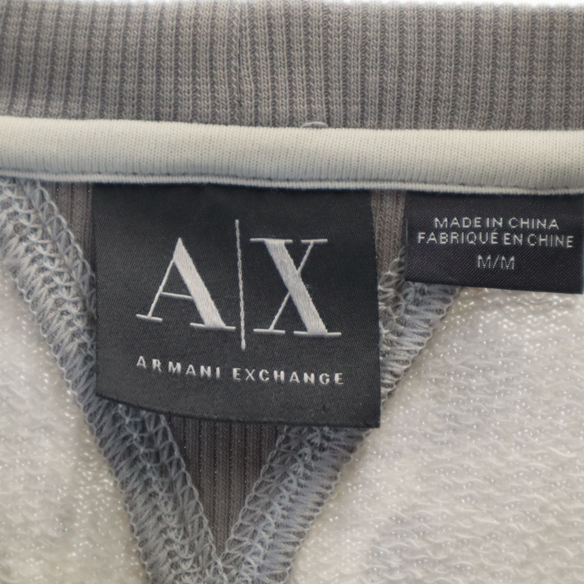 ARMANI EXCHANGE アルマーニエクスチェンジ 総柄 長袖 スウェット トレーナー M グレー系 メンズ