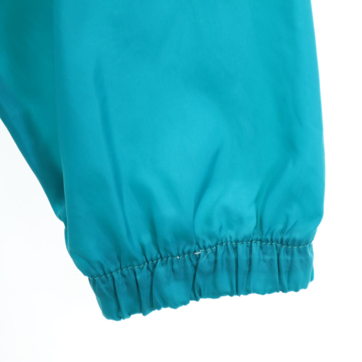 Columbia コロンビア 80s オールド ハーフジップ プルオーバー ナイロンジャケット L ターコイズ アノラック ポケッタブル アウトドア レディース