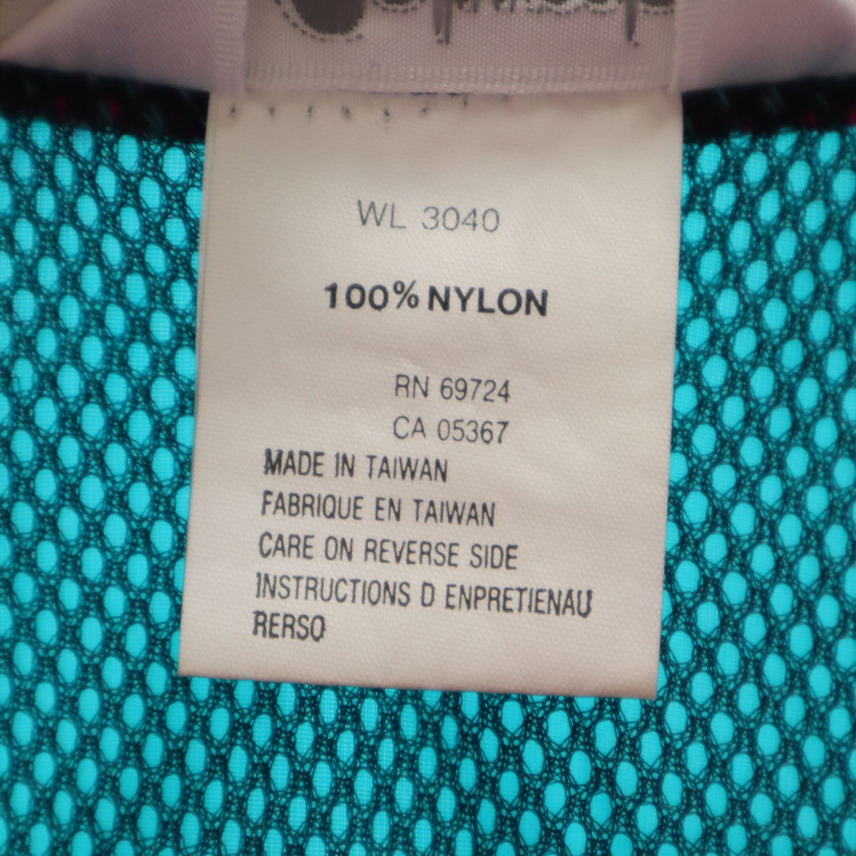 Columbia コロンビア 80s オールド ハーフジップ プルオーバー ナイロンジャケット L ターコイズ アノラック ポケッタブル アウトドア レディース