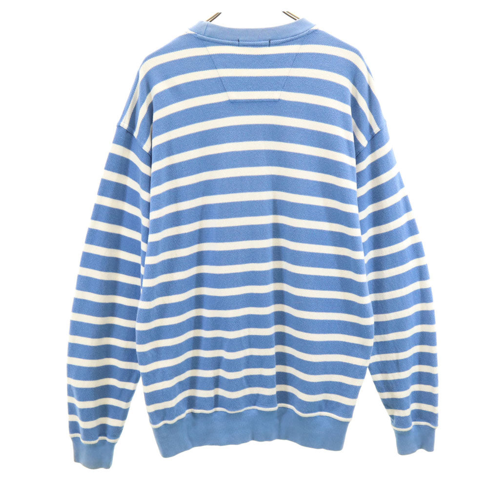 NAUTICA ノーティカ 90s オールド ボーダー柄 長袖 カットソー M ブルー ロンT メンズ