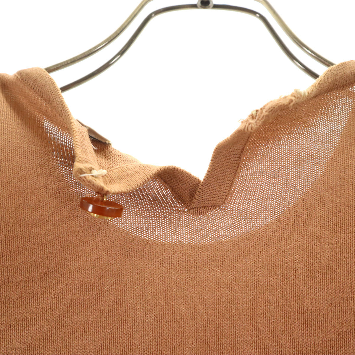 CELINE セリーヌ 90s オールド イタリア製 総柄 半袖 ニット 40 ベージュ レディース