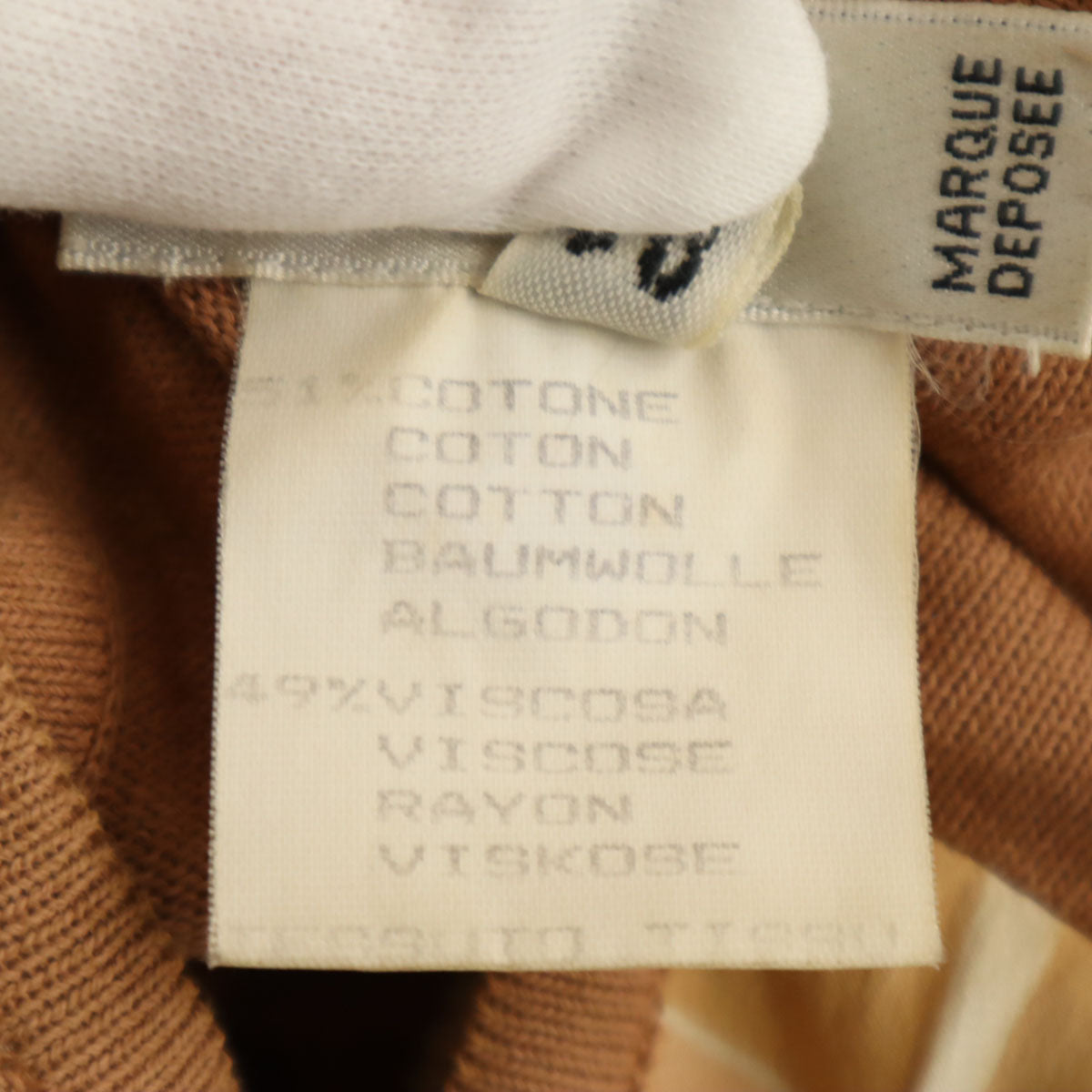 CELINE セリーヌ 90s オールド イタリア製 総柄 半袖 ニット 40 ベージュ レディース