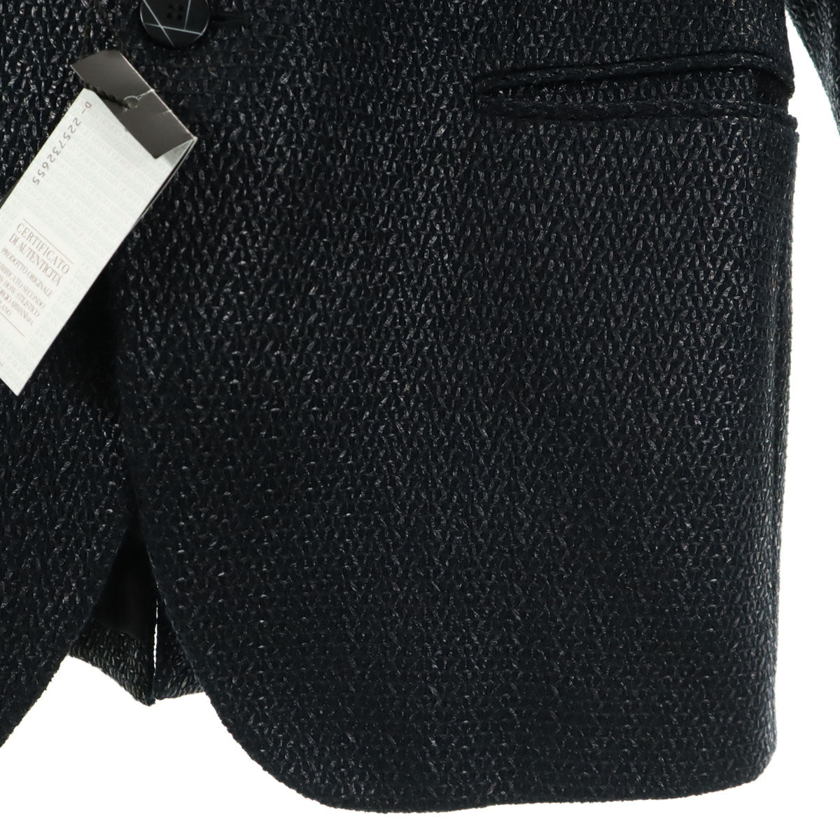 未使用 Emporio Armani エンポリオアルマーニ イタリア製 テーラードジャケット 52 ネイビー メンズ