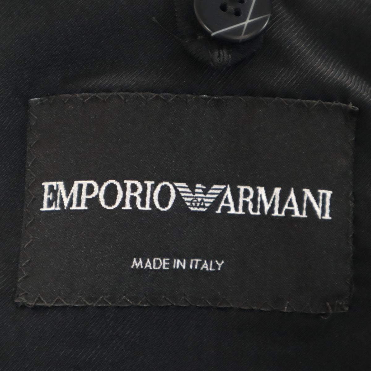 未使用 Emporio Armani エンポリオアルマーニ イタリア製 テーラードジャケット 52 ネイビー メンズ
