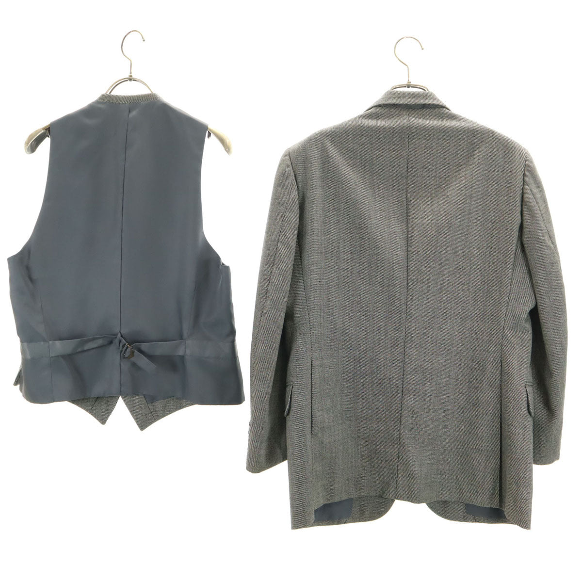 Burberrys バーバリーズ 90s オールド ウールブレンド テーラードジャケット 94-84-165 グレー C-TK83 2ピース メンズ
