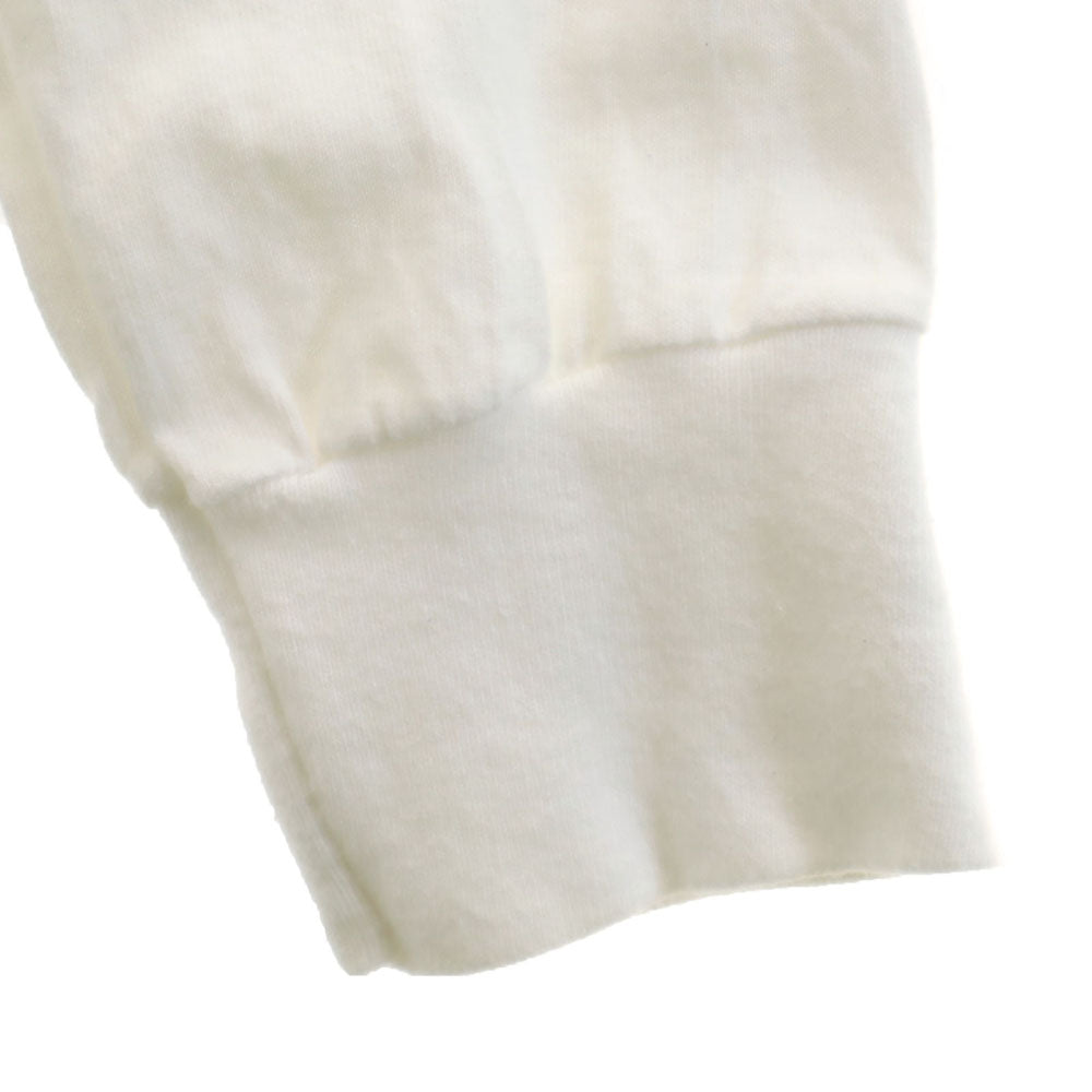 NJ CROCE 90s オールド USA製 長袖 ポパイ カットソー L ホワイト ロンT メンズ