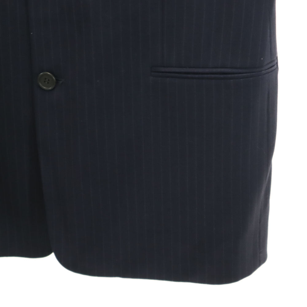 GIORGIO ARMANI ジョルジオアルマーニ イタリア製  ウールブレンド テーラードジャケット 50 ネイビー メンズ