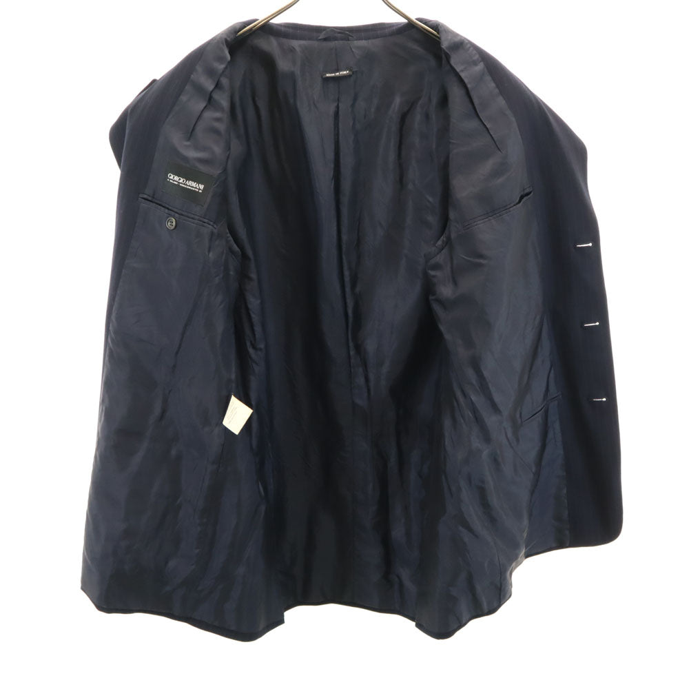 GIORGIO ARMANI ジョルジオアルマーニ イタリア製  ウールブレンド テーラードジャケット 50 ネイビー メンズ