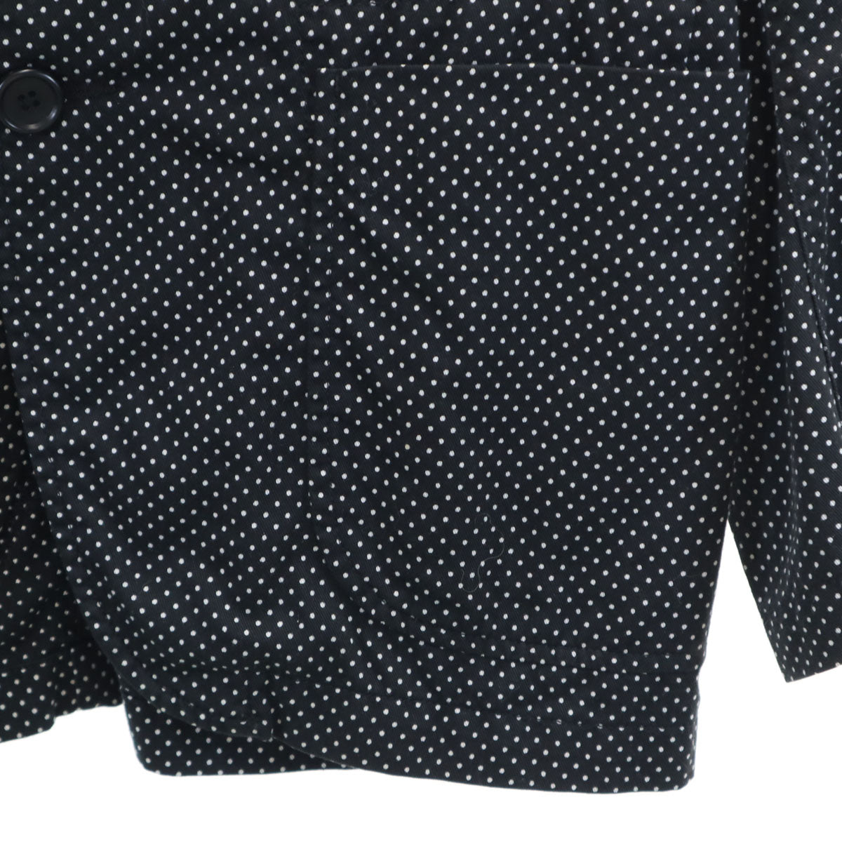 ENGINEERED GARMENTS エンジニアドガーメンツ USA製 ドット柄 テーラードジャケット XS 黒 水玉 メンズ