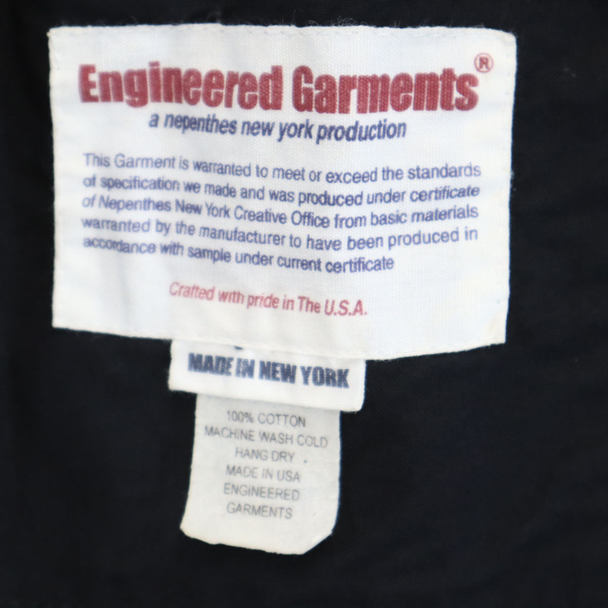 ENGINEERED GARMENTS エンジニアドガーメンツ USA製 ドット柄 テーラードジャケット XS 黒 水玉 メンズ