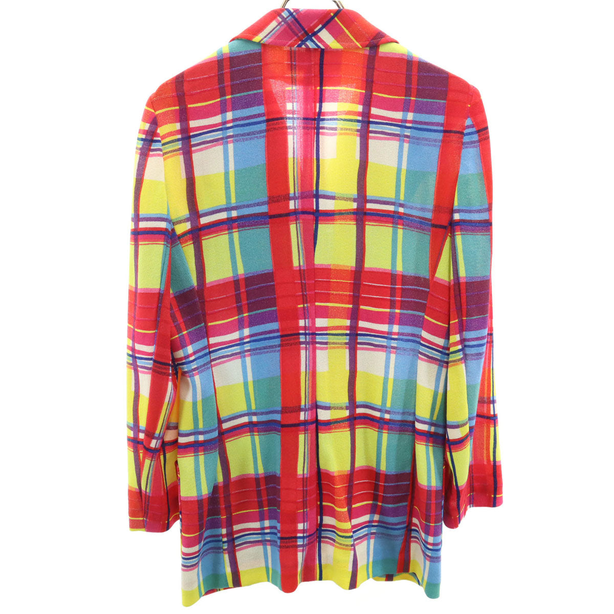 ungaro solo donna ウンガロソロダナ ウール100％ チェック柄 テーラードジャケット 7 レディース