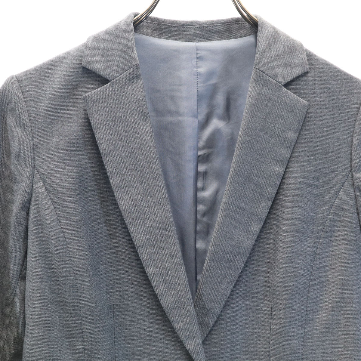 Demi-Luxe BEAMS デミルクスビームス ウールブレンド パンツスーツ 上下 セットアップ 38/40 グレー レディース