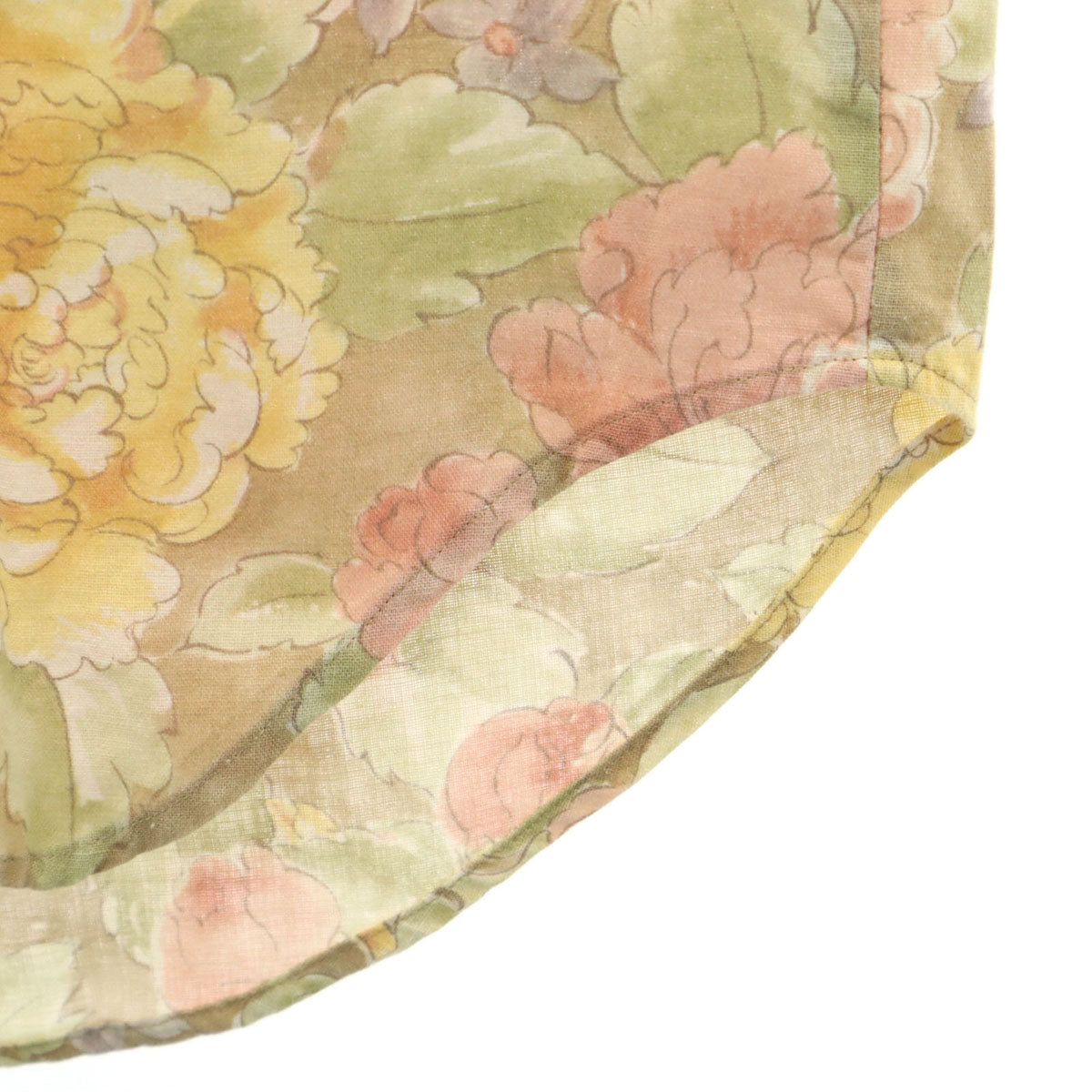 Banana Republic バナナリパブリック 80s 90s オールド 花柄 長袖 オープンカラーシャツ S レディース