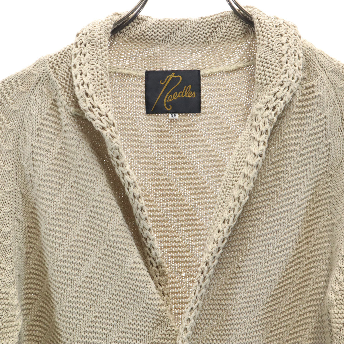 Needles ニードルス 日本製 長袖 カーディガン XS ベージュ メンズ