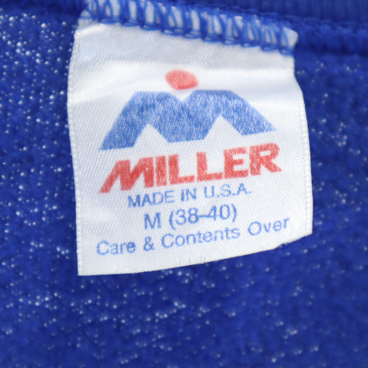 MILLER ミラー 90s USA製 オールド 長袖 スウェット トレーナー M ブルー メンズ
