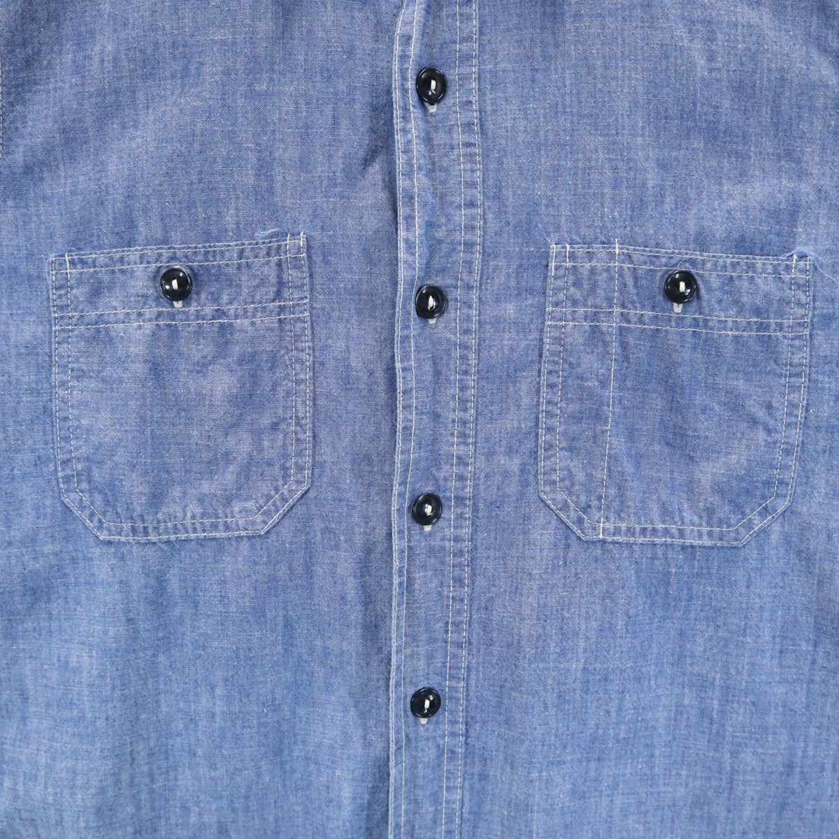 8 HOUR UNION JOE McCOY エイトアワーユニオン ジョーマッコイ 長袖 シャンブレーシャツ 14 ウォッシュブルー メンズ