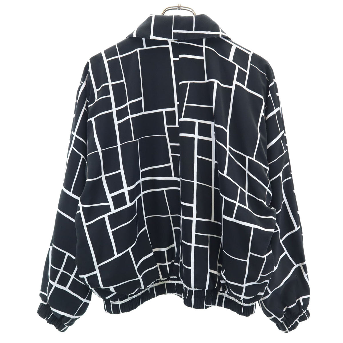 LILY'S 80s 90s オールド USA製 総柄 ブルゾン S ブラック メンズ