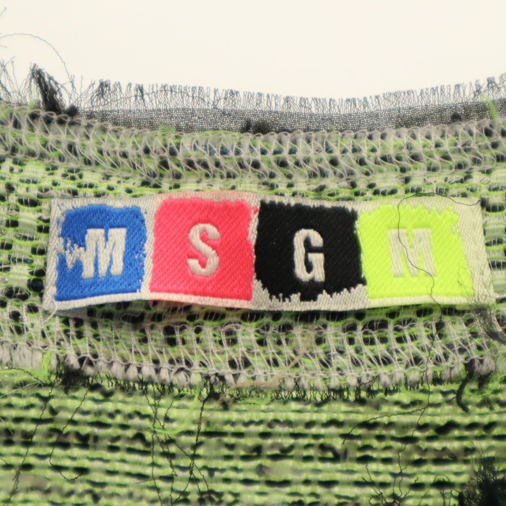 MSGM エムエスジーエム イタリア製 長袖 カットソー 38 グリーン系 レディース