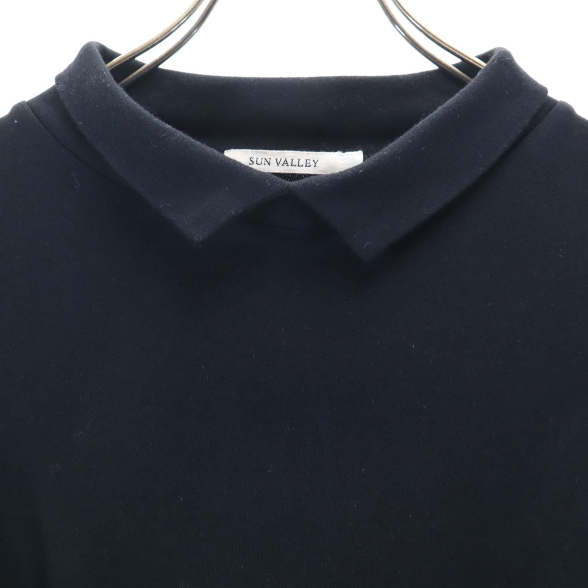 サンバレー 長袖 カットソー M ブラック トップス レディース