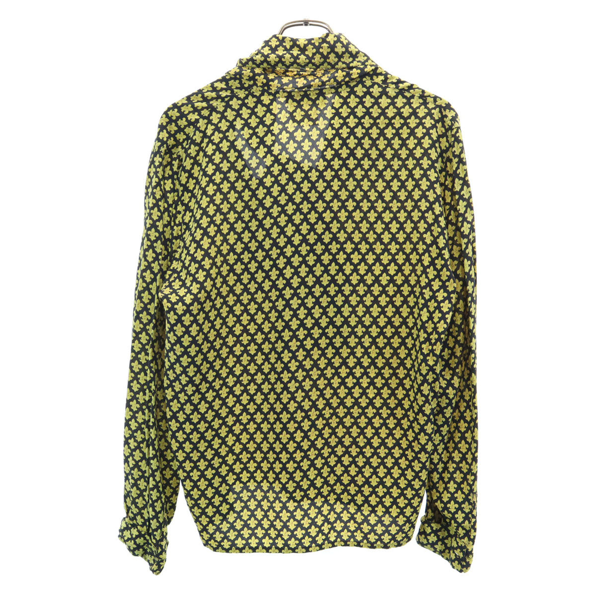 Salvatore Ferragamo サルヴァトーレフェラガモ イタリア製 シルク 総柄 長袖 シャツ 44 ブラック レディース