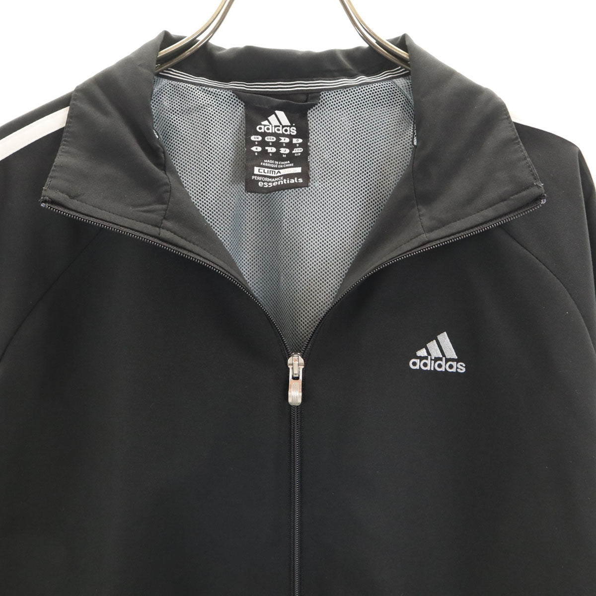 adidas アディダス トラックジャケット 上下 セットアップ M ブラック 裏メッシュ メンズ