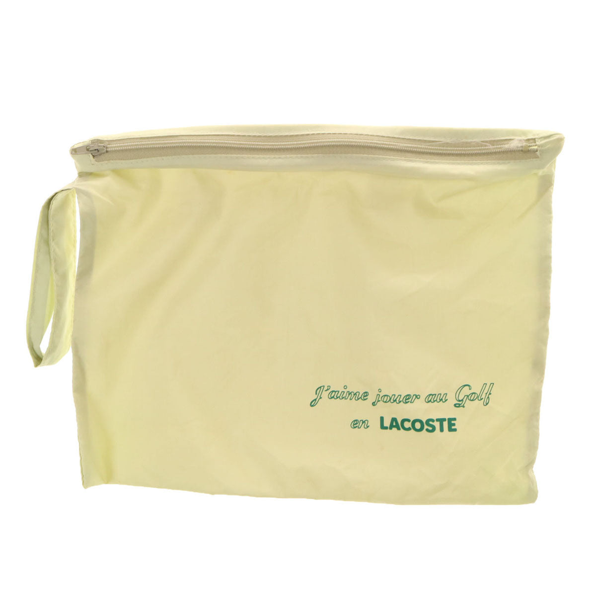 CHEMISE LACOSTE シュミーズラコステ ウインドブレーカー 上下 セットアップ 4 ベージュ 裏メッシュ 収納袋付き メンズ