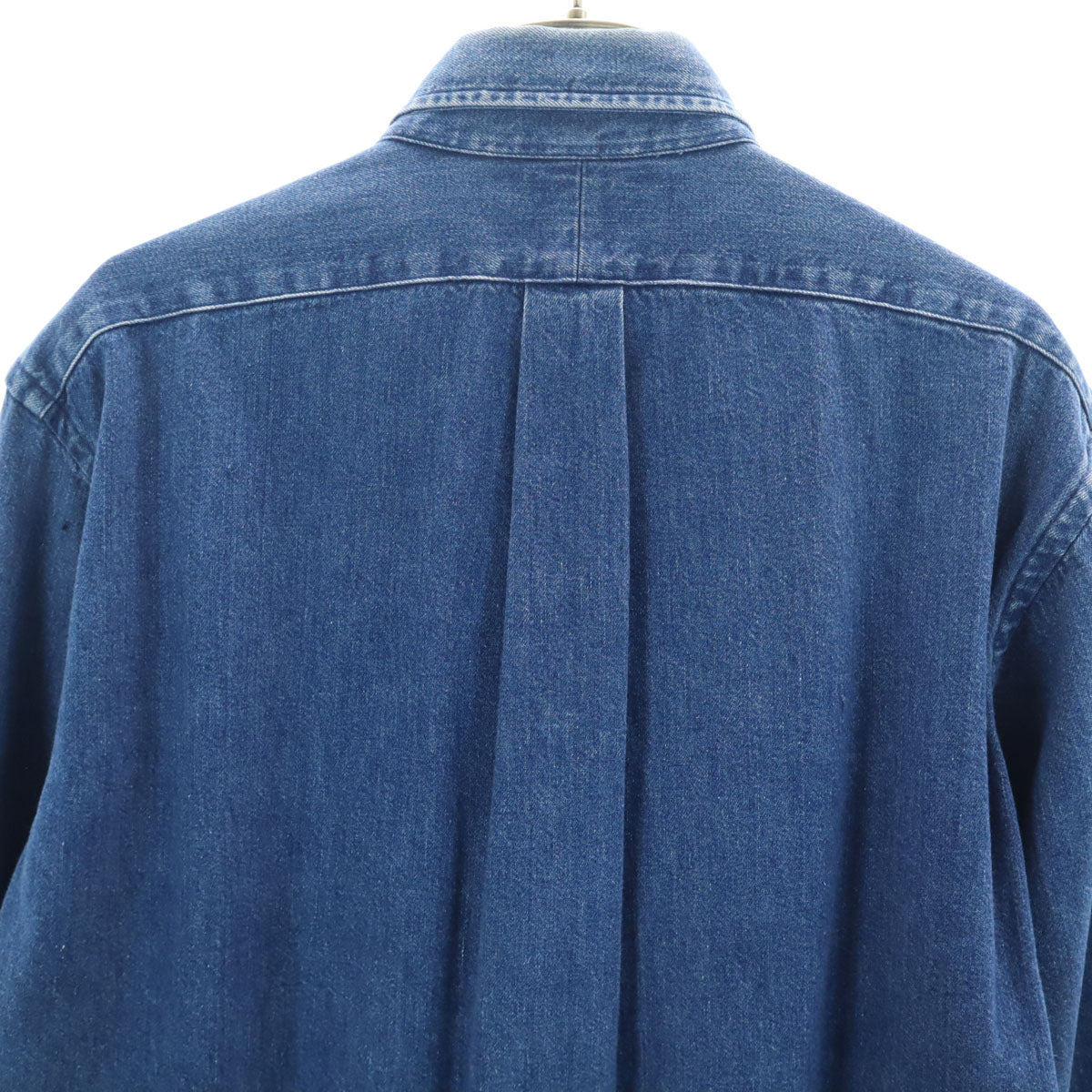 POLO COUNTRY RALPH LAUREN ポロカントリー ラルフローレン 80s 90s オールド USA製 長袖 デニムシャツ S ブルー メンズ