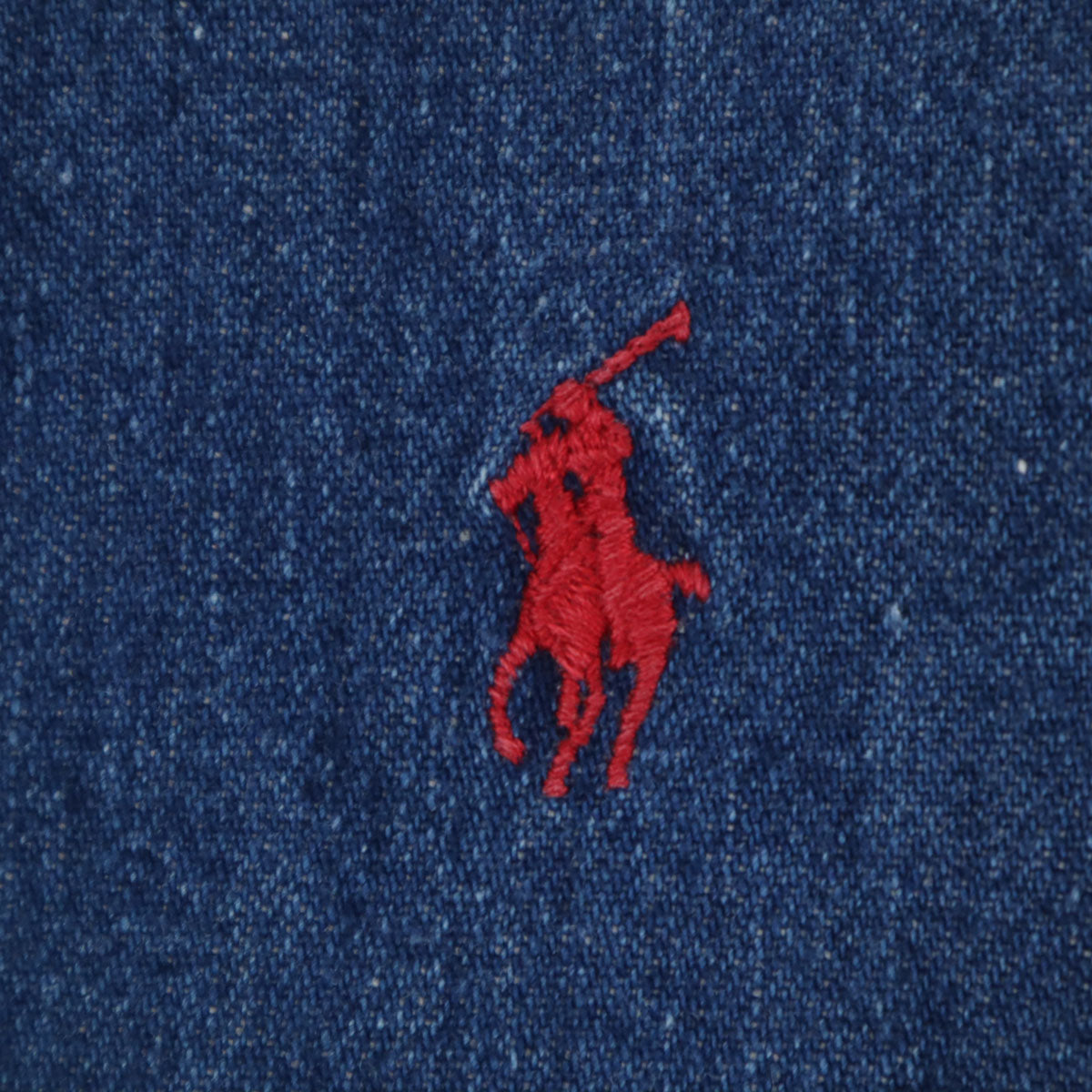 POLO COUNTRY RALPH LAUREN ポロカントリー ラルフローレン 80s 90s オールド USA製 長袖 デニムシャツ S ブルー メンズ