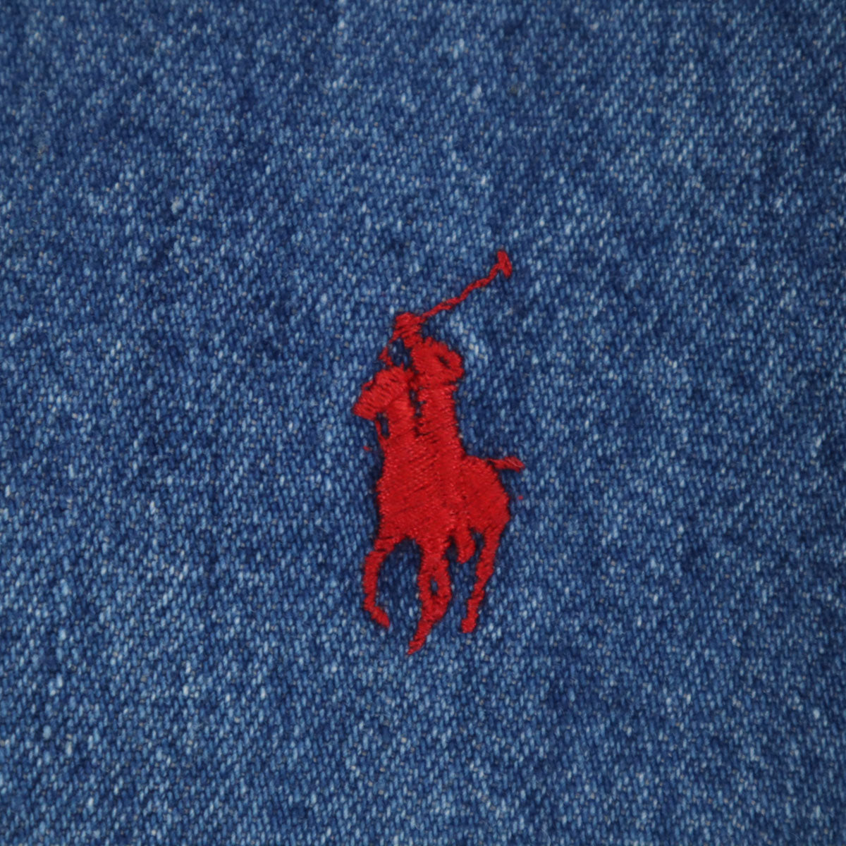 POLO COUNTRY RALPH LAUREN ポロカントリー ラルフローレン 80s 90s オールド 長袖 デニムシャツ M ブルー メンズ