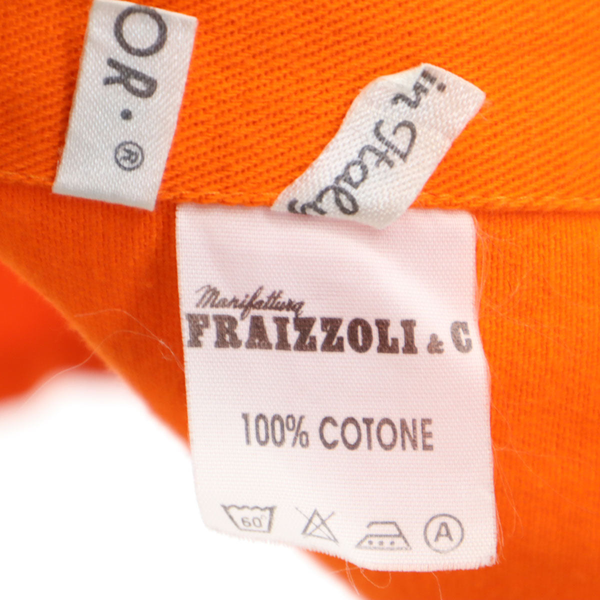Fraizzoli フライツォーリ イタリア製 ワークジャケット 50 オレンジ メンズ