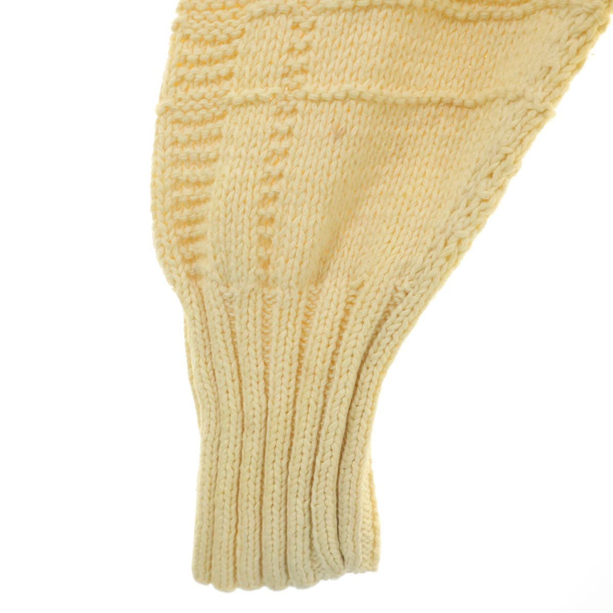 Polo by Ralph Lauren ポロバイラルフローレン 90s オールド ハンドニット アーガイル柄 長袖 Vネック ニット M イエロー メンズ