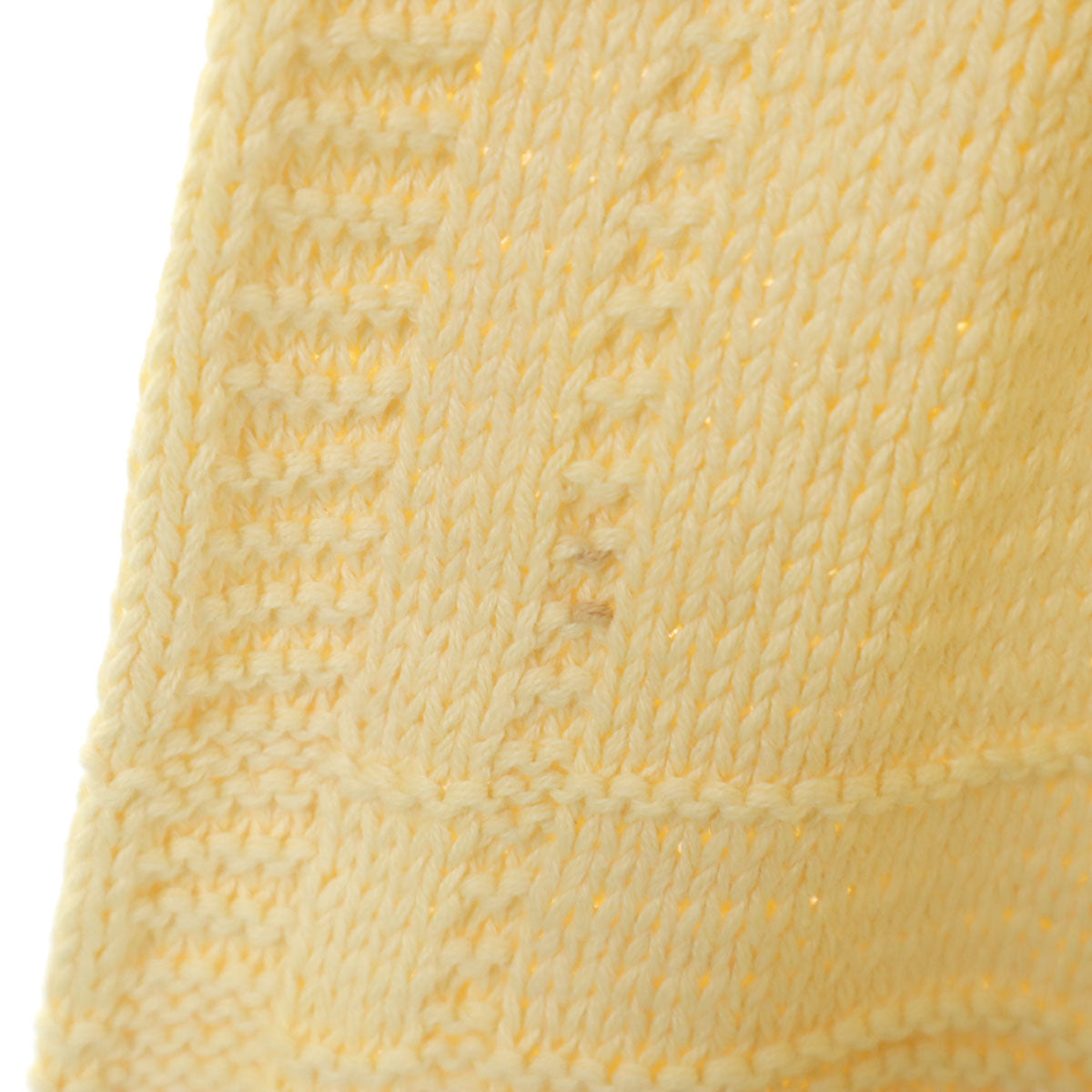 Polo by Ralph Lauren ポロバイラルフローレン 90s オールド ハンドニット アーガイル柄 長袖 Vネック ニット M イエロー メンズ