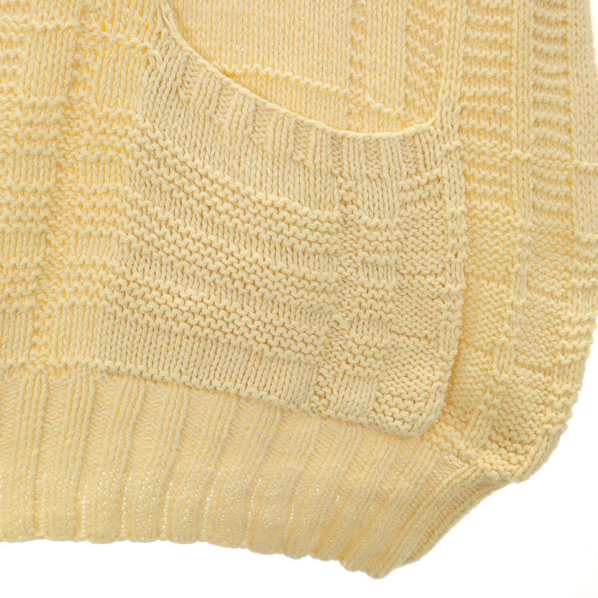 Polo by Ralph Lauren ポロバイラルフローレン 90s オールド ハンドニット アーガイル柄 長袖 Vネック ニット M イエロー メンズ