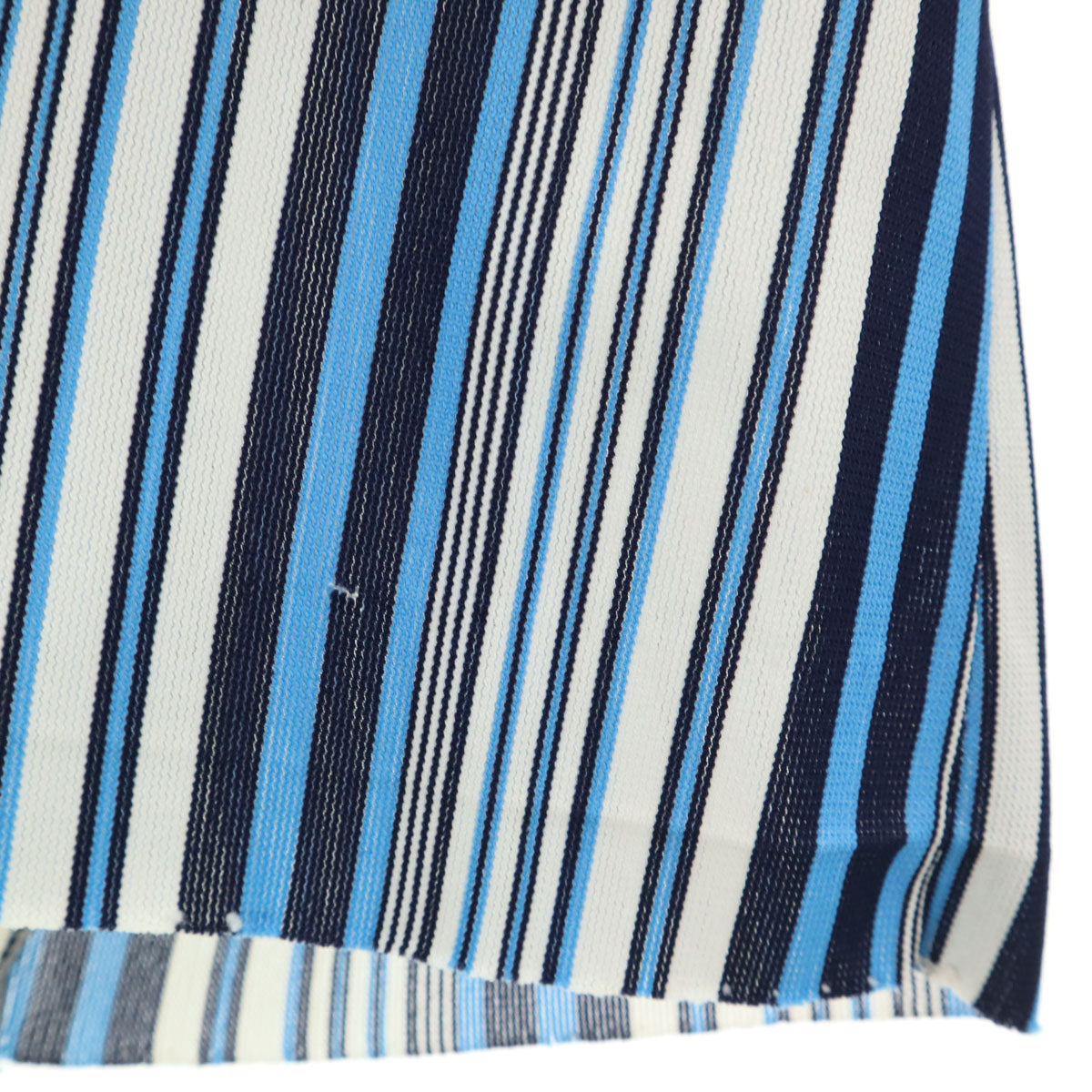 ダーウィン 60s 70s ヴィンテージ 日本製 ストライプ柄 長袖 ボックスカット シャツ ブルー メンズ
