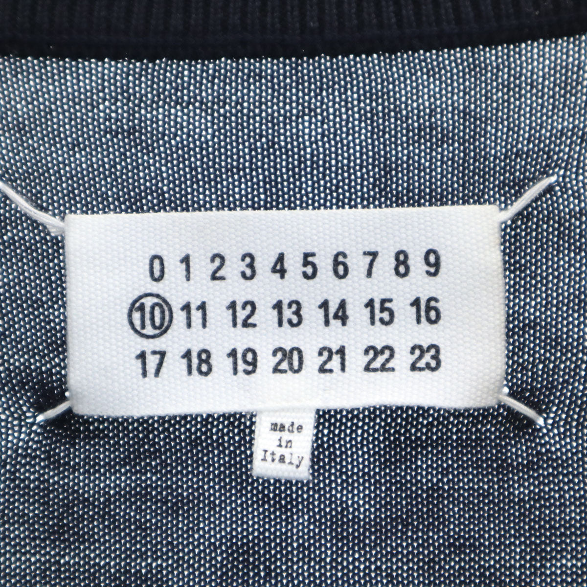 Maison Martin Margiela メゾンマルタンマルジェラ 15SS ボーダー柄 長袖 カーディガン S ネイビー メンズ