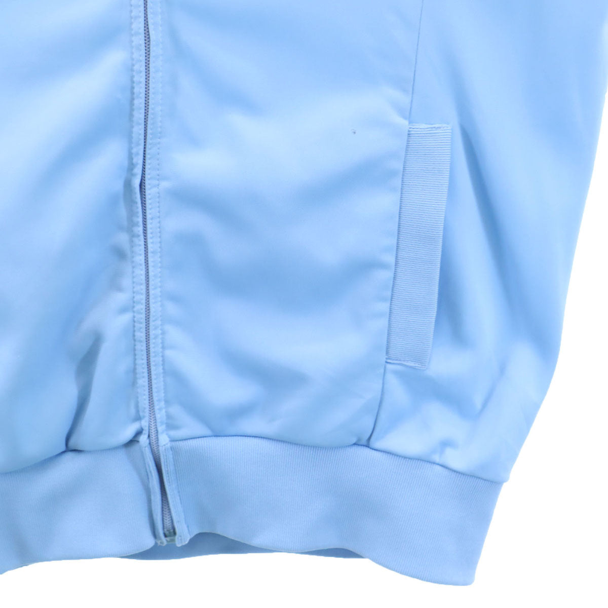 adidas アディダス 70s ヴィンテージ フランス製 PRESTILジップ VENTEX トレフォイルロゴ トラックジャケット ライトブルー メンズ