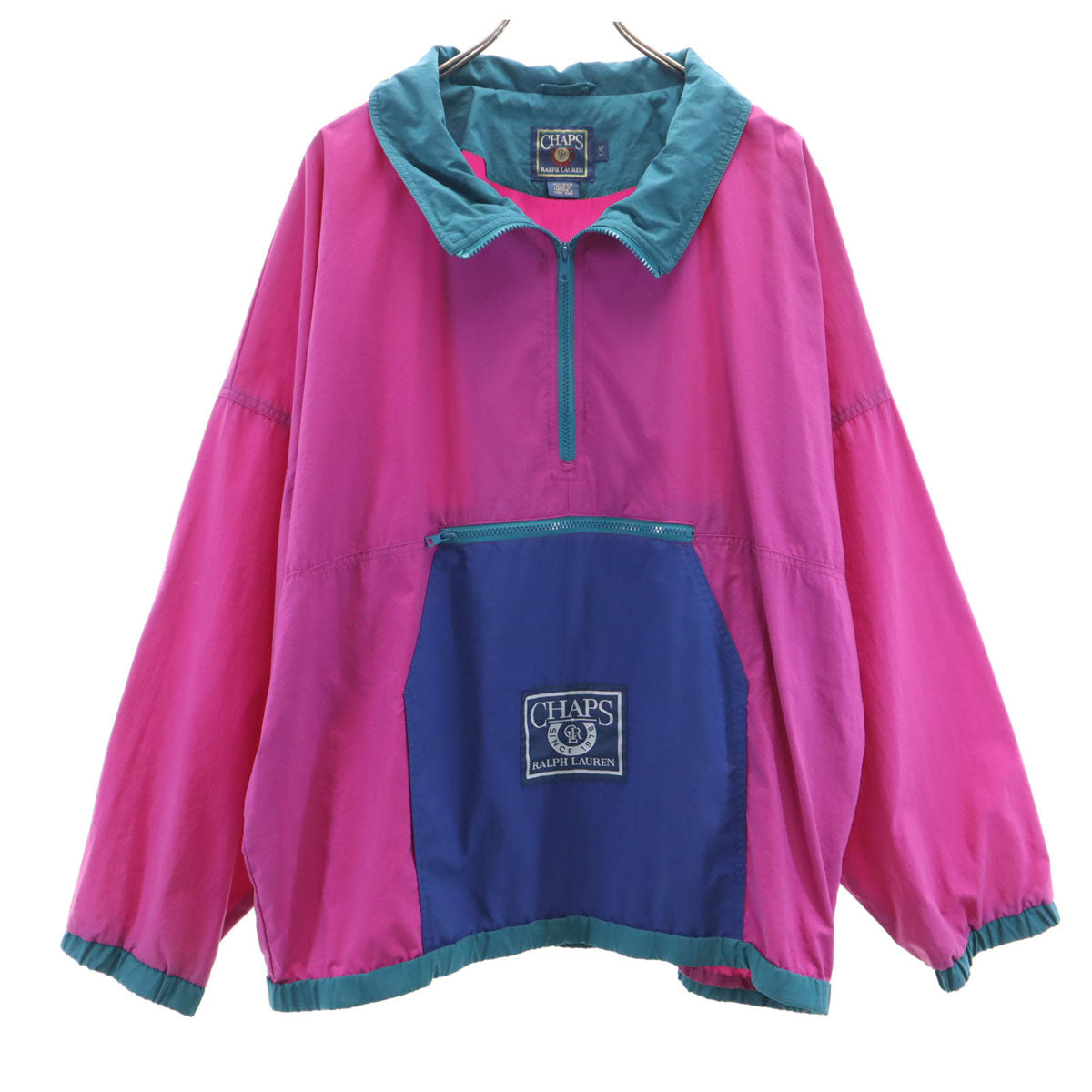 CHAPS RALPH LAUREN チャップスラルフローレン 80s ヴィンテージ プルオーバー ナイロンジャケット L ピンク メンズ