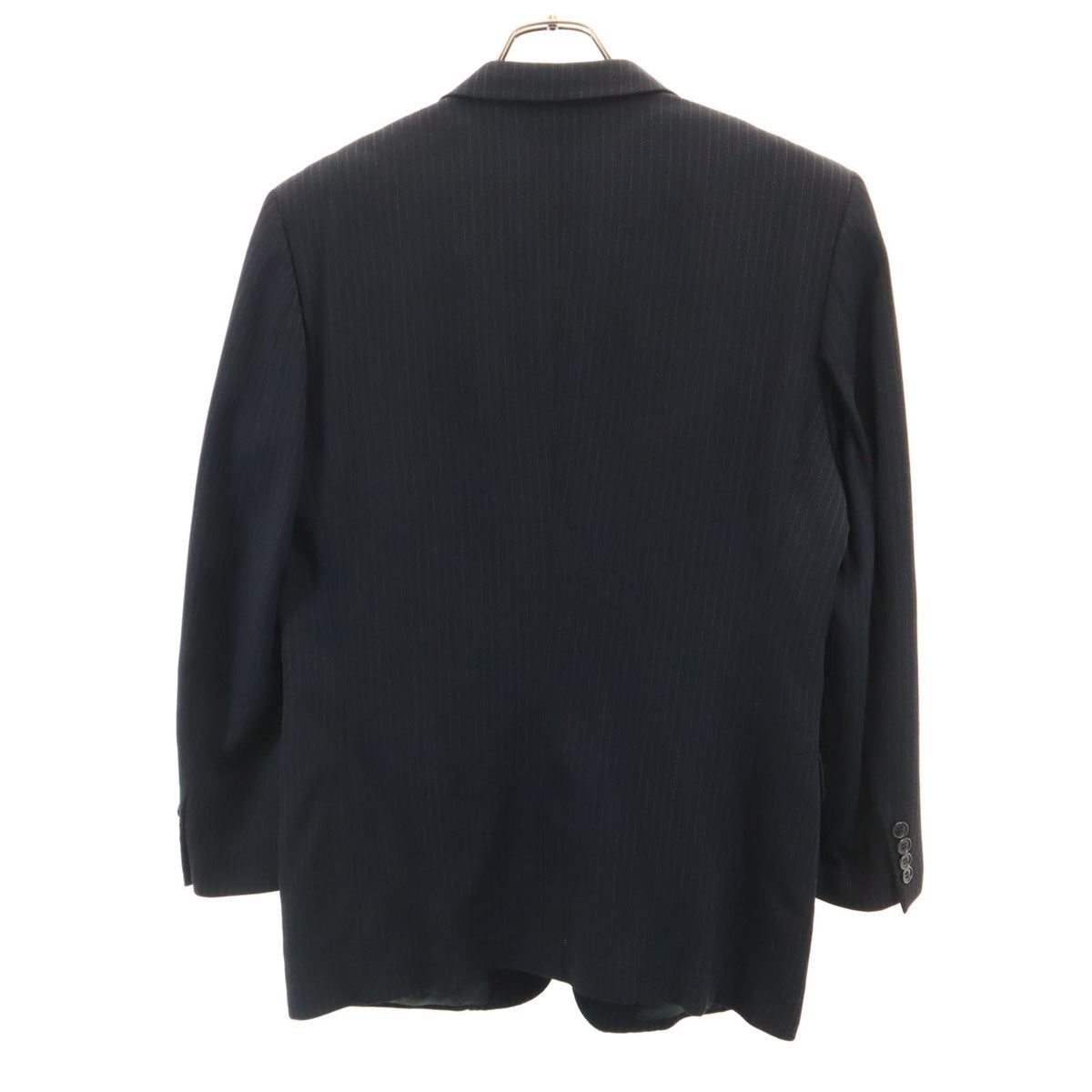 Paul Smith LONDON ポールスミスロンドン 日本製 ストライプ柄 テーラードジャケット L ブラック ブレザー メンズ