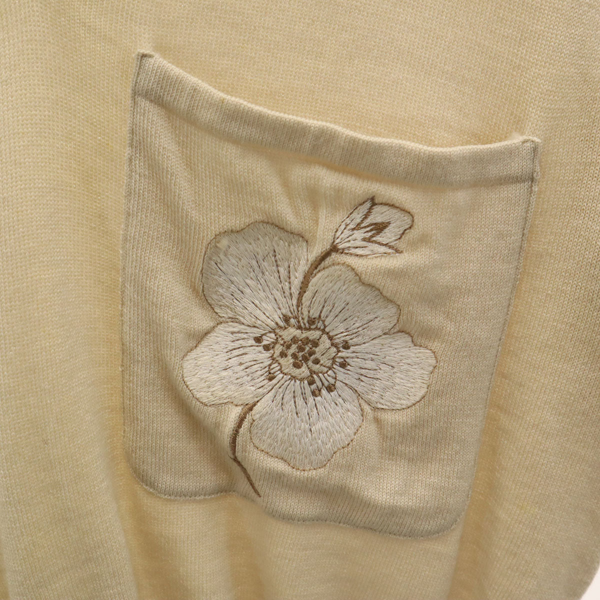 Valentino Garavani ヴァレンティノガラヴァーニ イタリア製 ウール100％ 半袖 オープンカラー セーター 38/4 ベージュ系 ニット レディース