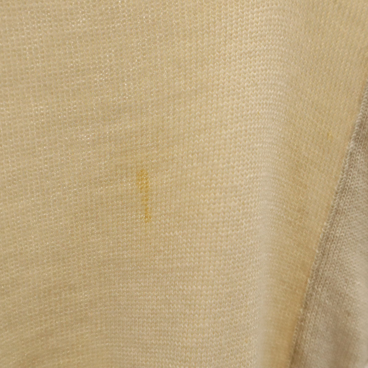 Valentino Garavani ヴァレンティノガラヴァーニ イタリア製 ウール100％ 半袖 オープンカラー セーター 38/4 ベージュ系 ニット レディース