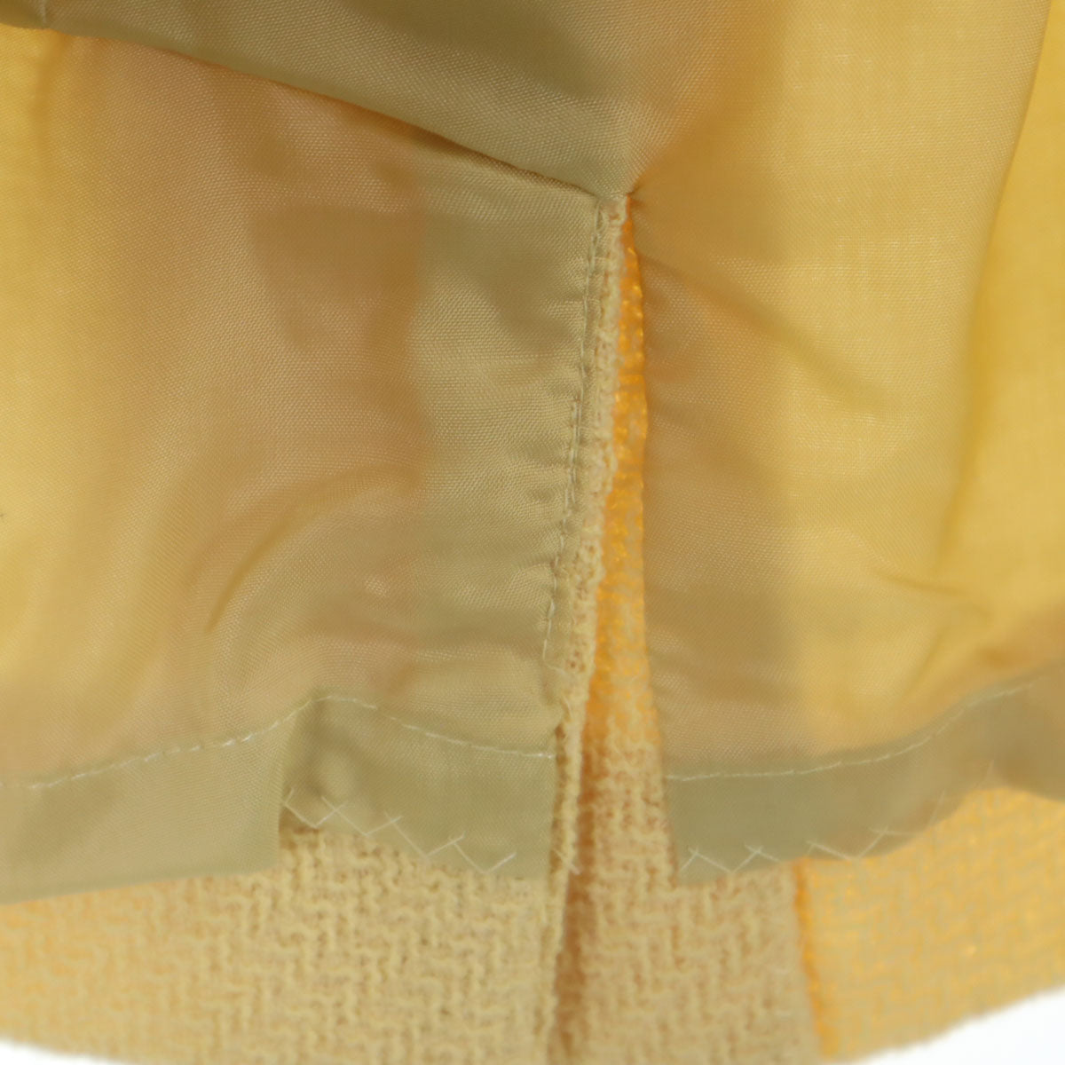 Aquascutum アクアスキュータム ウールブレンド 日本製 スカートスーツ 上下 セットアップ 9 イエロー レディース