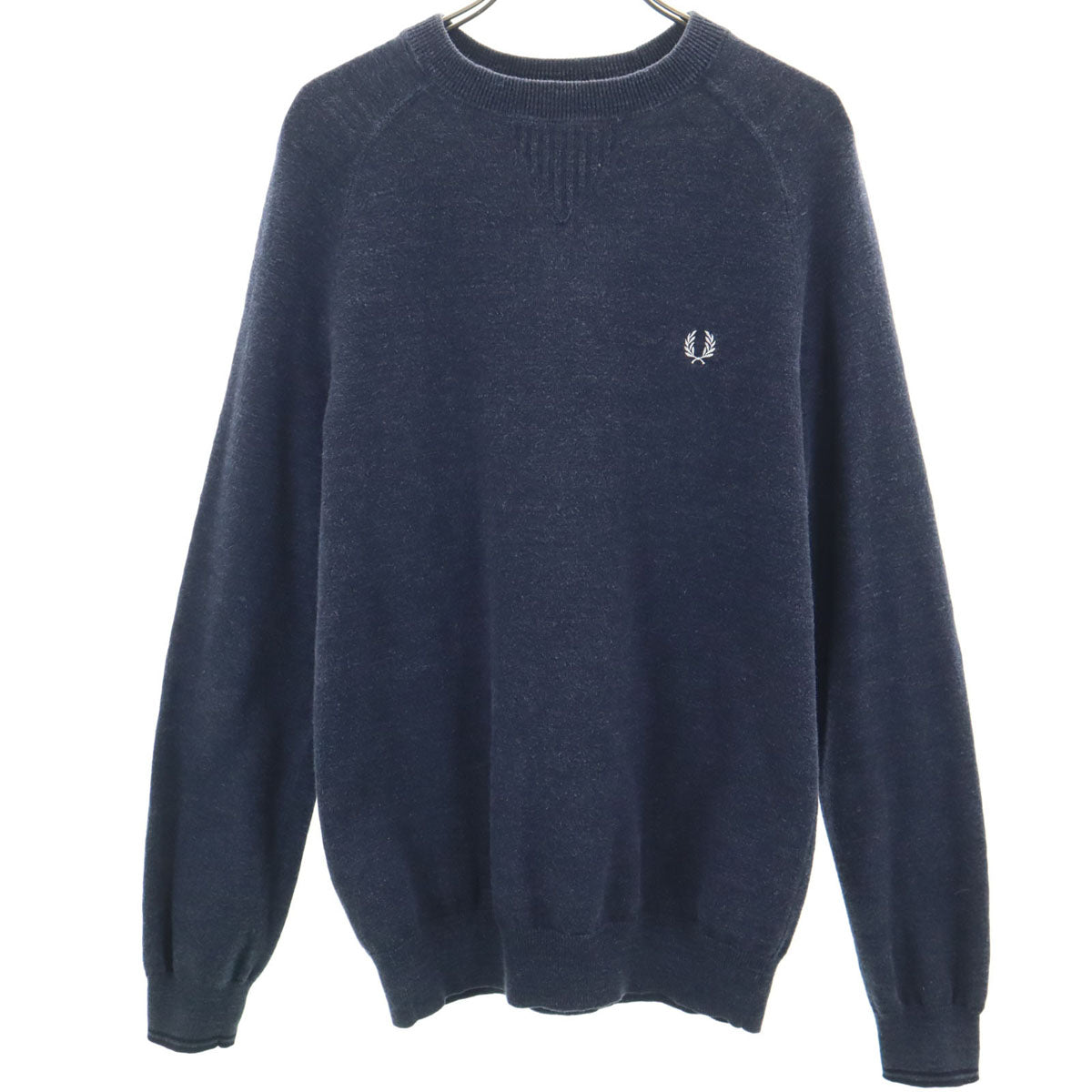 FRED PERRY フレッドペリー 長袖 クルーネック ニット S チャコール メンズ