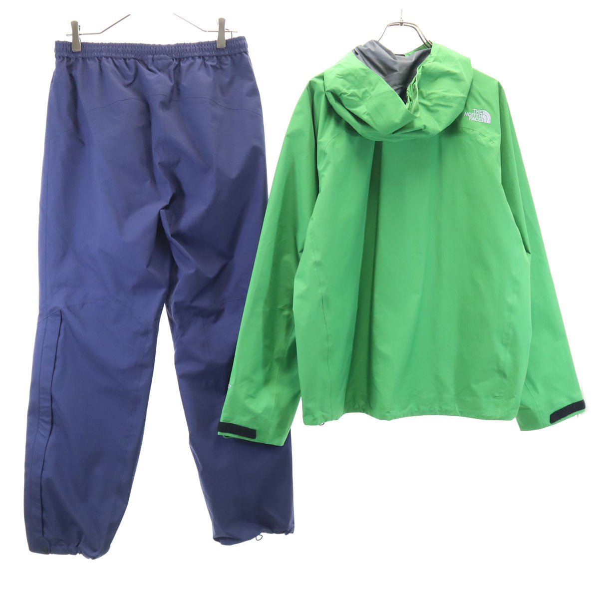 THE NORTH FACE ザノースフェイス GORE-TEX ナイロンジャケット 上下 セットアップ L グリーン メンズ