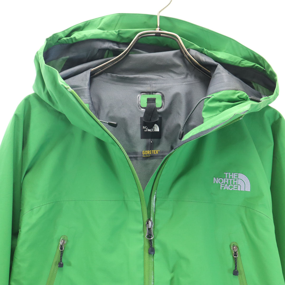 THE NORTH FACE ザノースフェイス GORE-TEX ナイロンジャケット 上下 セットアップ L グリーン メンズ