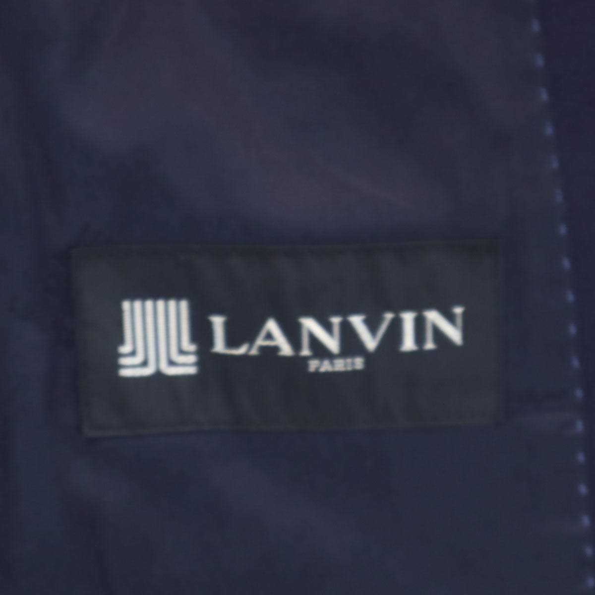 LANVIN ランバン 90s オールド スーツ 上下 セットアップ H48-25-79 ネイビー メンズ