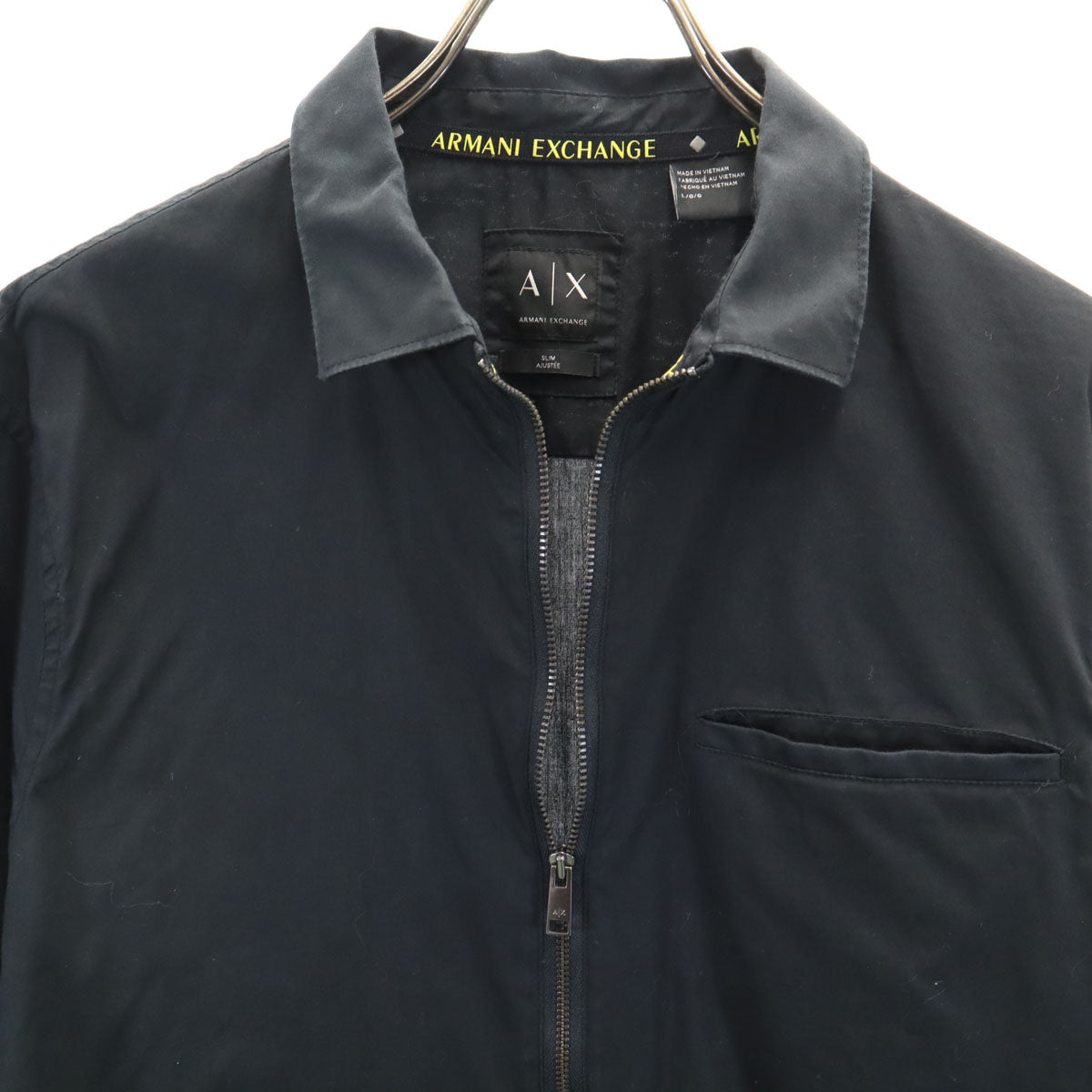 ARMANI EXCHANGE アルマーニエクスチェンジ コットンジャケット L ブラック メンズ