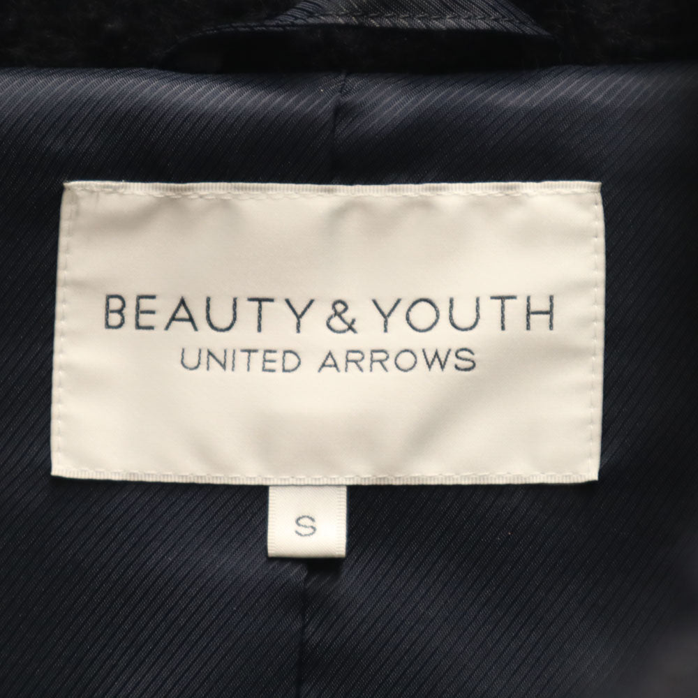 BEAUTY&YOUTH UNITED ARROWS ビューティーアンドユースユナイテッドアローズ ハイネック ウールジャケット S 濃紺 レディース
