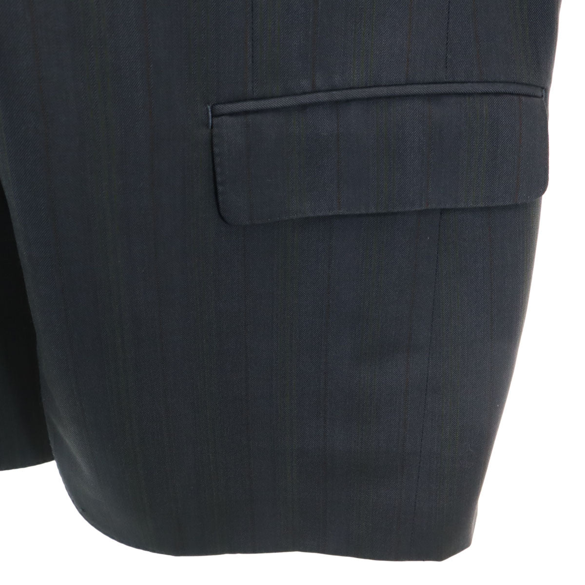 Aquascutum アクアスキュータム 90s オールド ストライプ柄 テーラードジャケット BE-5 グレー系 メンズ